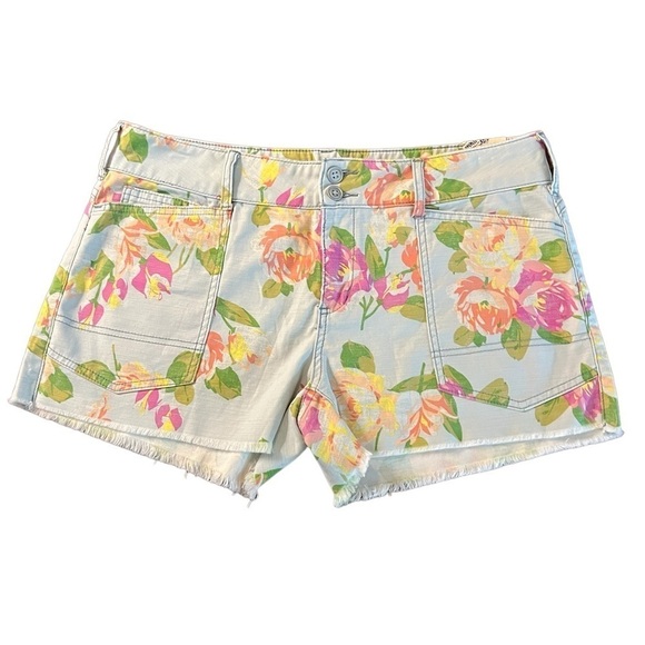 PILCRO ANTHRO FLORAL PATTERN THE WANDERER CUTOFF SHORTS SIZE 31 NWT - Picture 1 of 12